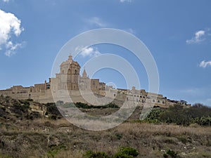 The ancient fortified city of Mdina in Malta