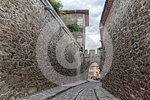 Ancient fortress entrance of old town of city of Plovdiv photo