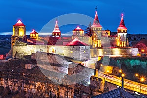 Ancient fortress in Kamianets-Podilskyi, Ukraine