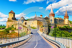 Ancient fortress in Kamianets-Podilskyi, Ukraine