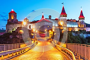 Ancient fortress in Kamianets-Podilskyi, Ukraine