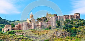 Ancient fortress Narikala in Tbilisi photo