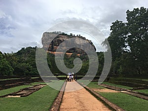An ancient fortress near Dambulla, Sigiriya Rock