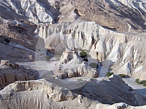 Ancient fortress Neve Zohar in the desert Arava