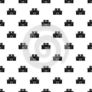 Ancient fortress pattern vector