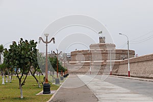 Ancient fortress of Real Felipe in Callao, Peru