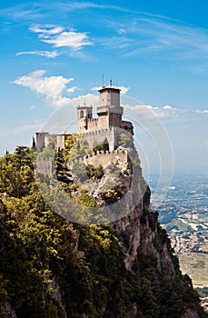 Ancient fortress of San Marino photo