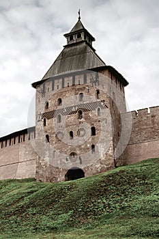Ancient fortress tower of the Russian fortress