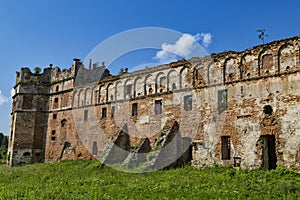 Ancient fortress wall.  Stare Selo Old village Castle. Ukraine