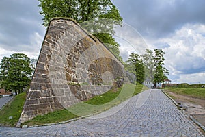 Ancient fortress walls corner