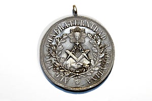 Ancient freemasonry medal