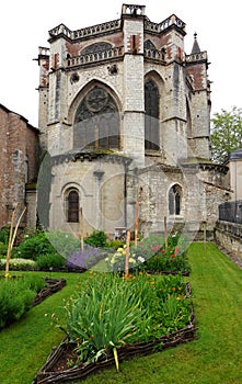 Ancient French cathedral herb garden
