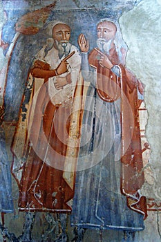 Ancient fresco, murals in Transylvania