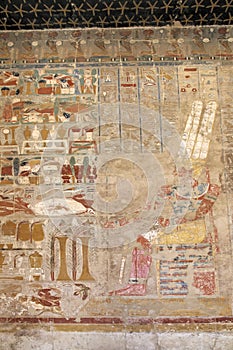 Ancient fresco of pharaoh