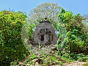 The ancient Funan sites of Angkor Borei and Phnom Da is a hill and the name for the first art style period in pre-Angkorian times,