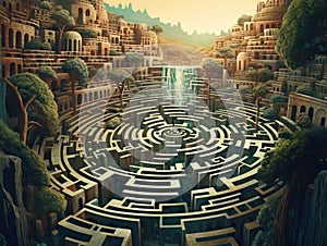 Ancient of future labyrinth civilization