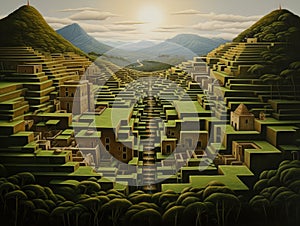 Ancient of future labyrinth civilization