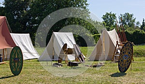 Ancient Gallic Encampment at a Reenactment