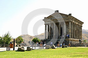 The Ancient Garni Pagan Temple, located on the Hilltop of Village of Garni, Kotayk Province, Armenia
