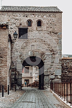 Bab-al-Mardum gate of the wall of Toledo photo