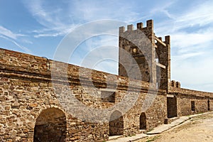 Ancient Genoese fortress in the city