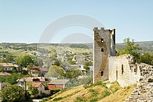 Ancient Genoese fortress in the city of Feodosia, Crimea