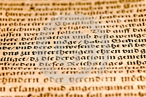 Ancient german document