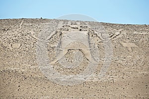 Ancient giant geoglyph known as Atacama giant