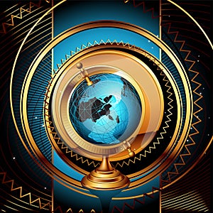 Ancient globe background