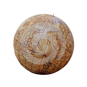 Ancient globe, isolated