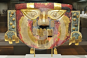 Ancient Gold Inca Mask