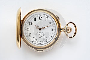 Ancient gold pocket watch