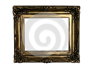 Ancient golden frame, ready to fill in