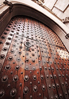 Ancient gothic door