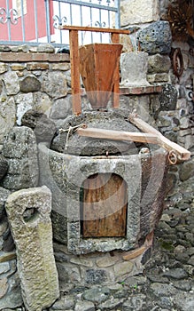 Ancient grain hand grinding millstones