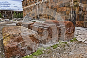 Ancient graves at temple walls i