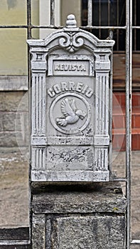 Ancient gray mail box in Teresopolis photo