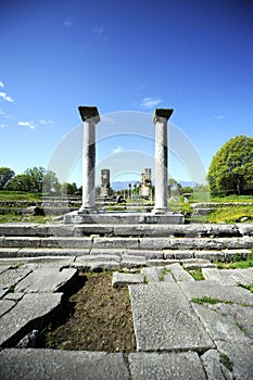 Ancient greece ruins near Kavala