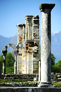 Ancient greece ruins near Kavala