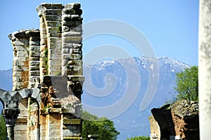 Ancient greece ruins near Kavala