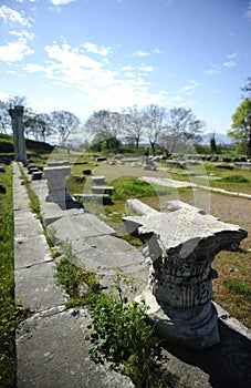 Ancient greece ruins near Kavala