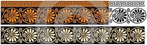 Ancient Greece vector classic ornament 2, acanthus, meander, decor photo