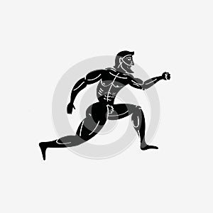 Ancient greek athletic runner