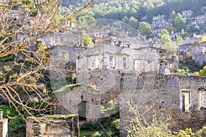 Ancient Greek broken city Kayakoy near to Oludeniz, Turkey