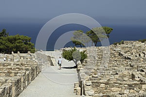 Ancient Greek city of Kamiros on the Aegean coast