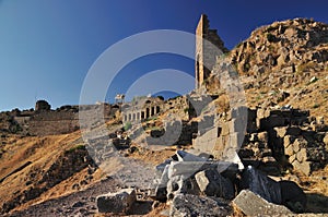 Ancient Greek City of Pergamon in Bergama, Turkey photo