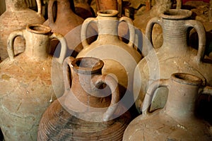 Ancient Greek clay amphora