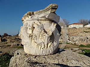 Ancient Greek column detail