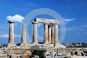 Ancient greek columns