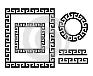 Ancient Greek frame and border - Key pattern form Greece
